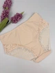 Слипы с цветочным кружевом 8204, 4XL (ОБ 126-133), Бежевый - изображение 4