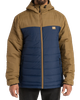 Чоловіча стьобана куртка Billabong Surf Check з капюшоном коричневого та темно-синього кольору S F1JK36 21 (S) - изображение 1