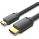 Кабель мультимедійний HDMI M to HDMI mini M 1.5m V2.0 4K60Hz VENTION (AGHBG) - зображення 1