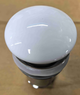 Донный клапан для раковины Koer PW-07-11 1 1/4'' с переливом автоматический СLICK-СLACK (Белая крышка) (KR5784) - изображение 2
