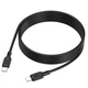 Кабель для заряджання та передачі даних USB Borofone BX113 Silicone Fast Charging 60W/3A Type-C to Type-C 3 метри Black - зображення 4