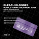 Маска від жовтизни освітленого волосся , Lee Stafford Bleach Blondes Purple Toning Treatment Mask ,200мл - изображение 1