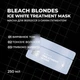 Маска для волосся з синім пігментом ,Lee Stafford Bleach Blondes Ice White Toning Treatment Mask ,200мл - изображение 2