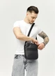 Мужская сумка мессенджер Sambag Makros черная 23 × 19 × 7 см (70278001m) - изображение 5