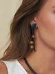 Женские серьги из рога и каучука «Веточки» INDRA MKIN15064 - изображение 2