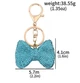 Брелок Swarovski Bow Blue для телефонов стильное украшение с кристаллами для аксессуаров и подарков - изображение 3