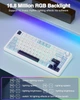 Механічна ігрова клавіатура AULA F75 бездротова, 75%, з RGB підсвічуванням та змінними Reaper Switch - зображення 5