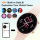 Жіночий смарт-годинник ASVIL G20 (1.32", Дзвінки Bluetooth), Фітнес-трекер IP68, Рожевий - зображення 2