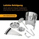 Электрошашлычница Clatronic DVG 3686 вертикальный мультигриль для шашлыка/шаурмы и курицы-гриль 6 шампуров 1400 Вт 3в1 (3686) - изображение 8