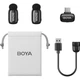 Двойной беспроводной микрофон Boya Mini-23 Type-C с 2 петличками для Android и iPhone - изображение 5
