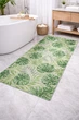 Аквамат DEKOMARIN Tropical Monstera 265C 80×100 см — ПВХ 825 г/м², зелений ботанічний принт, килим для ванни - зображення 2