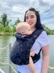 Май-слинг жаккардовый с рождения до 36 месяцев Coolbabka Черный Unicorns - изображение 3