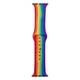 Ремінець для Apple Watch Band Silicone One-Piece Size-S 42/44/45/49 mm Rainbow - изображение 1