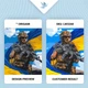 Картина по номерам 60*80 см Воин ВСУ с флагом Оригами LW 3268 большой размер - изображение 7