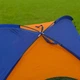 Тримісний намет 200х150 см водонепроникний з москітною сіткою для кемпінгу синій колір - зображення 4