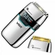 Электробритва V-350 5 Вт 7500 об/мин USB серебристая с двумя насадками для бритья бороды и головы - изображение 1