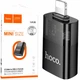 Адаптер Lightning USB Hoco UA36 OTG 480Mbps чорний алюмінієвий 34x10x17мм для підключення пристроїв - зображення 1