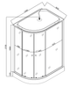 Бокс душевой без гидромассажа Mixxus WAVE SB02-120x80x215-R-FB SATIN с низким поддоном (MI6893) - изображение 3