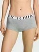 Котонові трусики-шорти Victoria's Secret Exploded Logo Cotton Boyshort Panty M Сірі 27245982 - изображение 1