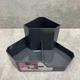 Організатор для косметики та канцелярії кутовий 22*16*11,3 см Lova Plastik LV-130 темно-сірий - зображення 2