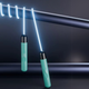 Светодиодная скакалка 2.8 м с LED подсветкой для спорта детей и взрослых голубая JDT-0849321 - изображение 4