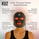 LED-маска для светотерапии лица KU2 Cosmetics (180 светодиодов) 7 режимов Black - изображение 7