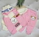 Утепленный костюм-тройка розовый Ozsl, 90 см, 1 - 2 года - изображение 5