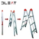 Стремянка алюминиевая раскладная двухсторонняя, 1.7 м, DLEAT JDT-1020-S05 (22) - изображение 3
