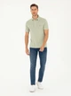 Поло длинное мужское Pierre Cardin G021SZ011-000-1857618(Cogla) M Зеленое (8683857332112) - изображение 3