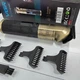 Тример VGR V акумуляторний 4 насадки LED дисплей 5 Вт USB зарядка 1200 mAh для бороди, голови, тіла золотий (69Z) - изображение 7