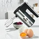 Миксер DOMOTEC R ручной 5 скоростей с венчиками и крюками для теста 600 Вт серый (0966) - изображение 2