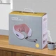 Массажная подушка U-Shaped Pillow Massage массажер с 3 функциями аккумулятор зарядка от USB беж - изображение 5