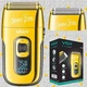 Електробритва VGR V Super Trim 5 Вт Шейвер з дисплеєм бритва чоловіча 1200 mAh 3 режими для гоління Жовтий (Z33) - изображение 3