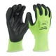 Перчатки рабочие сигнальные Hi-Vis MILWAUKEE, с сопротивлением порезам 1/A уровня, размер 9/L (4932479918) - изображение 1