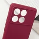 Чохол TPU GETMAN Liquid Silk Full Camera Xiaomi Poco X6 Pro Бордовий / Marsala - зображення 5