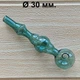 Стеклянная трубка для курения Bumba Oil Teal 12 см./30 мм. - изображение 1