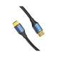 Кабель мультимедійний HDMI M to HDMI M 2.0m 8K cotton braided blue Vention (ALGLH) - зображення 2