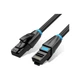 Патч-корд 1м, UTP cat 7 RJ-45 black Vention (IBKBF) - изображение 1