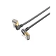 Патч-корд 1м STP cat 8 RJ-45 90° corner black Vention (IKLBF) - изображение 1