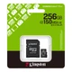 Карта пам'яті Kingston microSD 256GB C10 UHS-I A1 V10 R150MB/s + SD (647842) - зображення 4