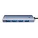 USB-хаб Baseus UltraJoy Series 4-Port HUB Lite USB 3.0 to USB 3.0 x4 15 см Black (6932172653385) - зображення 3