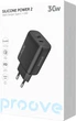 Мережевий зарядний пристрій Proove Silicone Power 2 30W (Type-C + USB) Black (643680001) - зображення 6