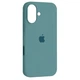 Чехол Fiji Silicone Case для Apple iPhone 16 бампер накладка Soft Touch с микрофиброй Pine Green - изображение 1
