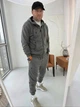 Спортивний костюм чоловічий без утеплення з толстовкою на блискаві з тринитки петлі 2XL сірий - зображення 1
