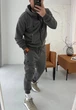 Спортивний костюм чоловічий без утеплення з толстовкою на блискаві з тринитки петлі 2XL сірий - зображення 3