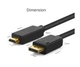 Кабель адаптер Displayport на HDMI, перехідник DP в HDTV 4K для MacBook ноутбука/ПК, що підключається до телевізора, монітора (Dp to HDMI 1.8m) - зображення 4