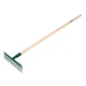 Грабли универсальные Verto 12 зубьев 140 см сталь Dark Green/Wood (15G056) - изображение 1