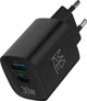 Зарядний пристрій мережевий Make 30W GaN3 Type-C PD3.0 + USB QC4.0 Black (MCW-3021GBK) - зображення 1