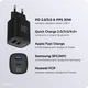 Зарядний пристрій мережевий Make 30W GaN3 Type-C PD3.0 + USB QC4.0 Black (MCW-3021GBK) - зображення 7