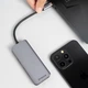 USB-хаб Proove Iron Link 6-в-1 2xUSB-A 3.0 + SD/TF + RJ45 + HDMI Silver (546910012) - зображення 4